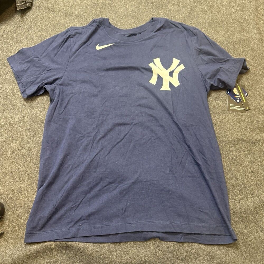 Men’s Nike NY Yankees Rizzo 48  T-shirt Blue Sz M NEW